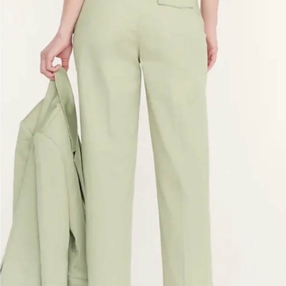 JCREW SIZE 14T FADED PISTACHIO TALL WILLA STRAIGHT LEG CHINO PANT - Picture 2 of 7